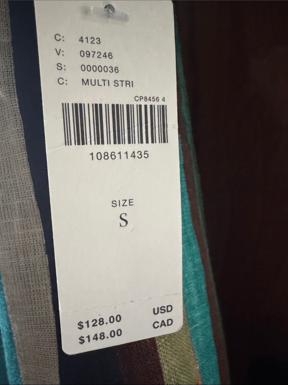 NWT ANTHROPOLOGIE MULTI STRIPE LINEN BLEND SOMERSET PANTS. SIZE S. - Picture 3 of 17